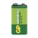 Zinkochloridová baterie GP Greencell 9V, 1 ks v blistru