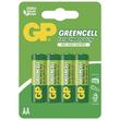 Zinkochloridová baterie GP Greencell R6 (AA), 4 ks v blistru